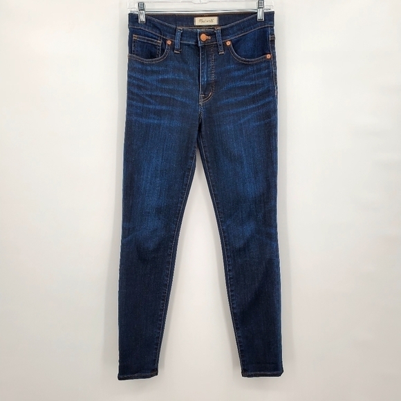 Madewell 9" Mid-Rise Skinny Jeans in Larkspur Wash - Picture 3 of 10